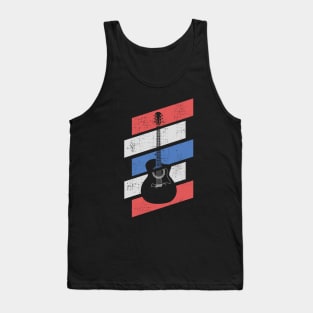 Retro Vintage Acoustic Guitar Tank Top